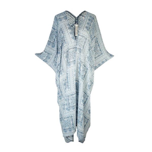 Blue and White Tahoe Kaftan - Jennafer Grace